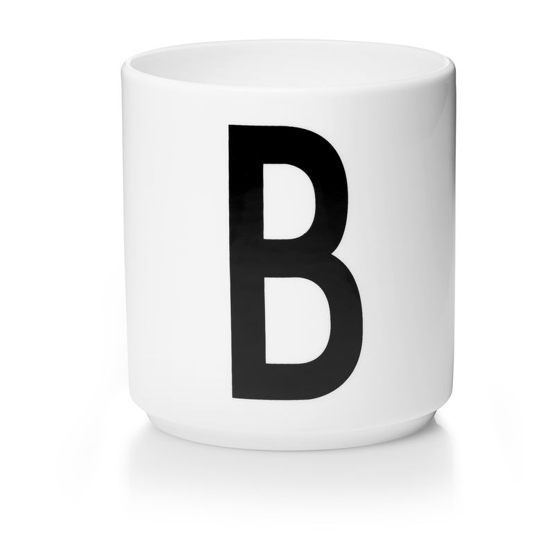 ​Design Letters - Personal Porcelain Cup B - White (10201000B)