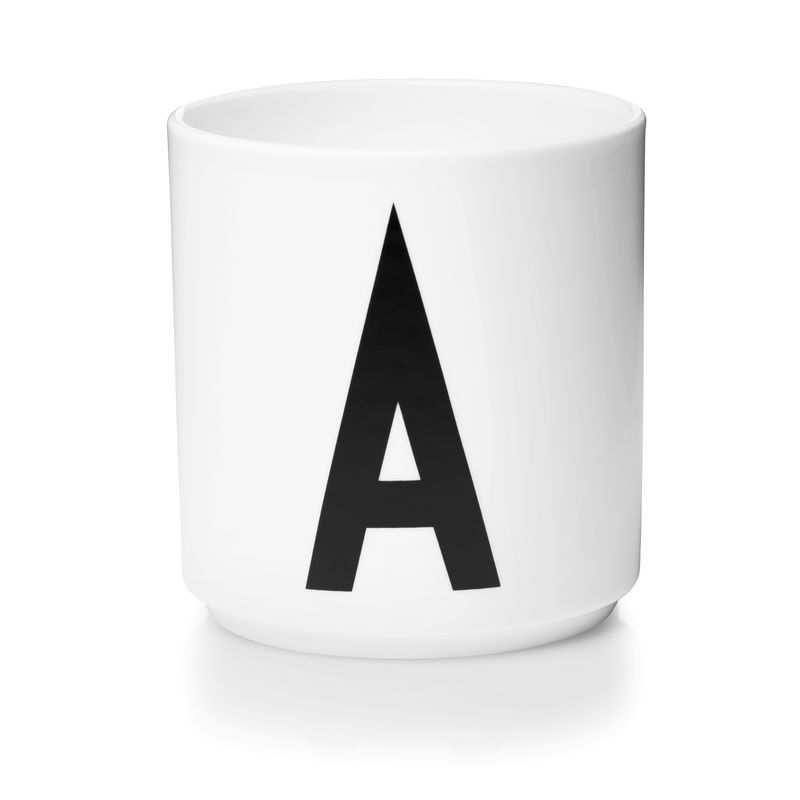 Design Letters - Personal Porcelain Cup A - White (10201000A)