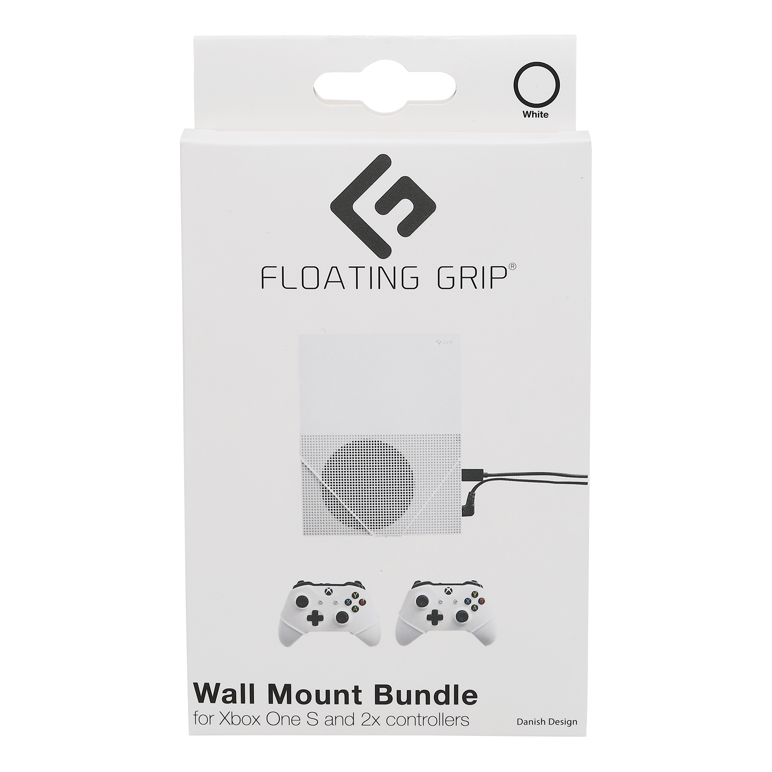 Floating Grips Xbox One S and Controller Wall Mounts - Bundle (White)