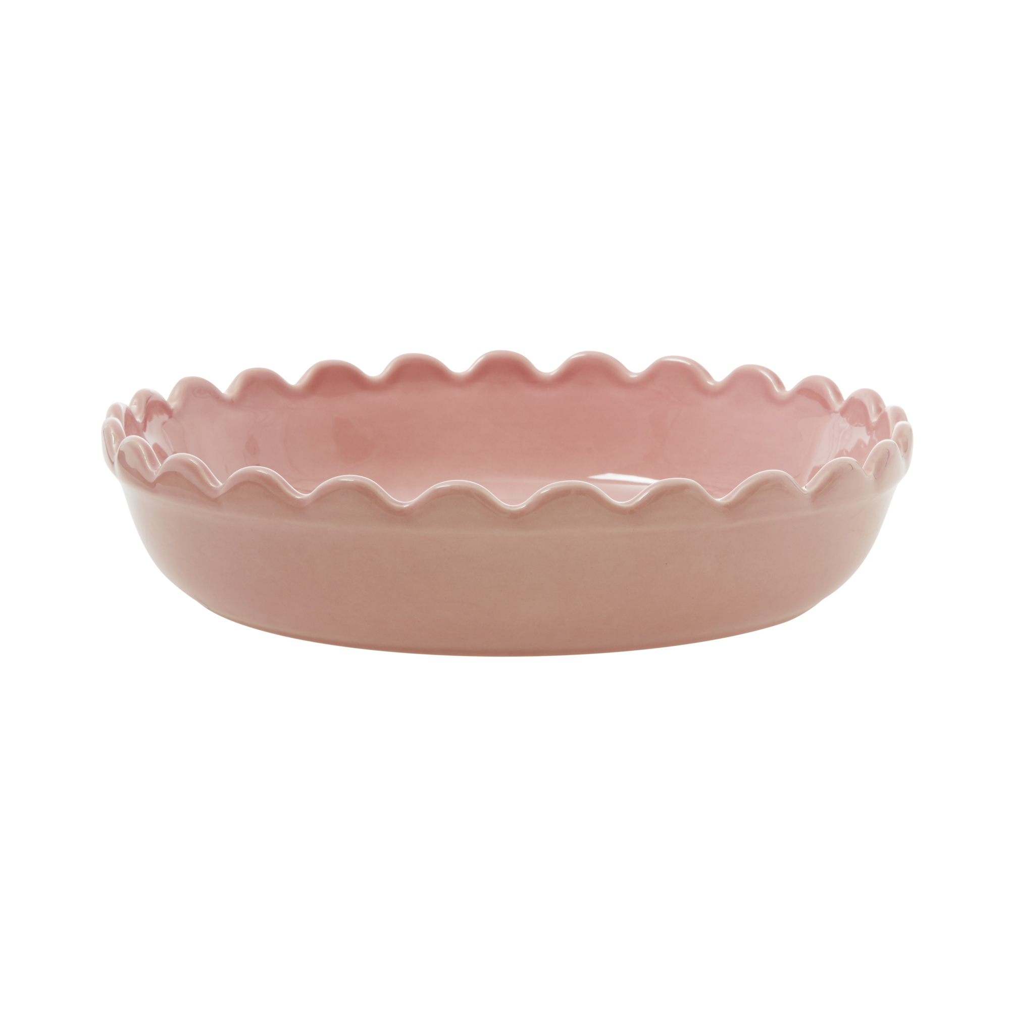 Rice - Stoneware Pie Dish - Pink S