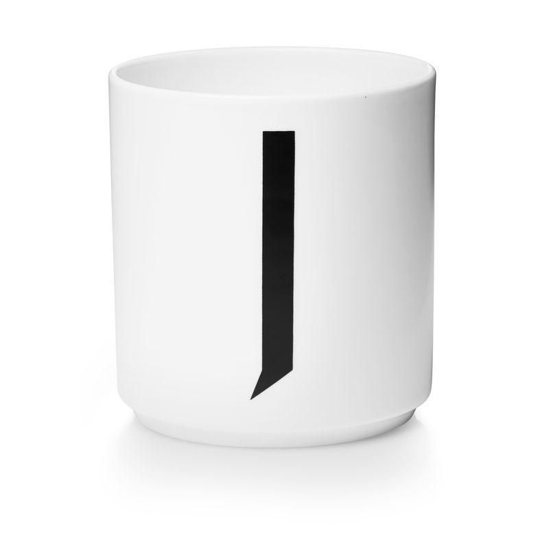 Design Letters - Personal Porcelain Cup J - White (10201000J)