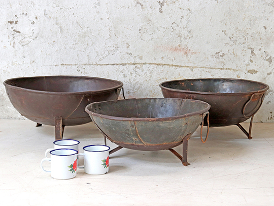 Metal Fire Bowl - Low Level 45CM