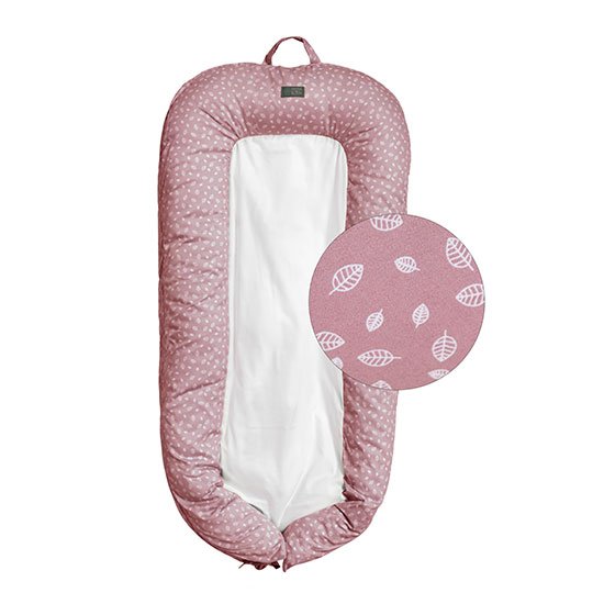 Vinter & Bloom - Nordic Leaf Babynest - Soft Pink