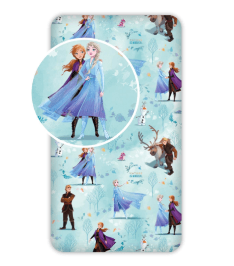 Fitted sheet - 90x200 cm - Frozen (FR005)