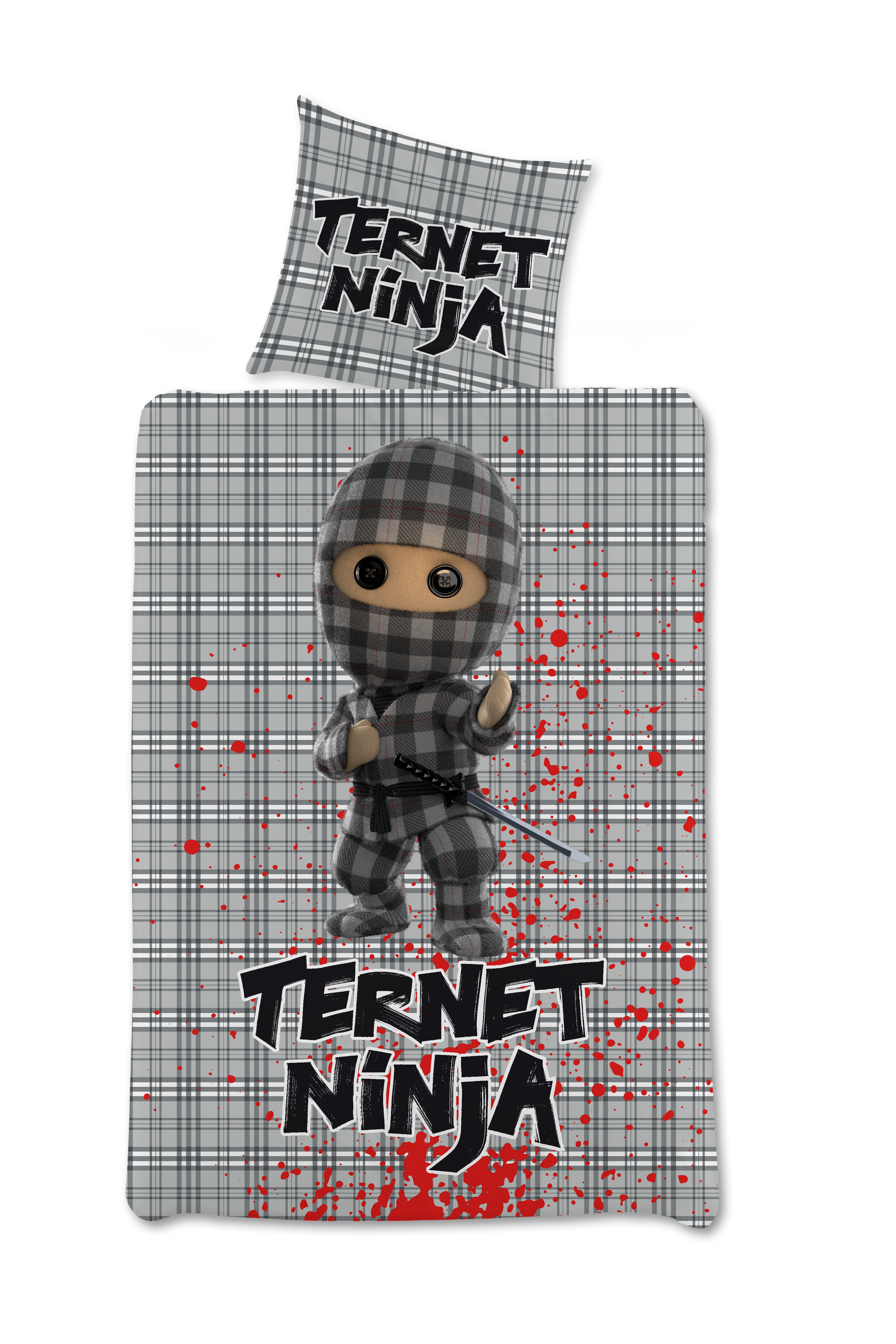 Bed Linen - Adult Size 140 x 200 cm - Ternet Ninja TN50007 (27134)